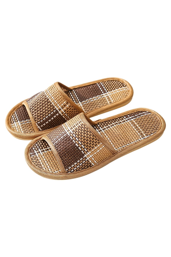 Straw Rattan Grass Sandals Easy to Wear Slippers Lovers Miss