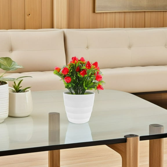 OUNONA Strawberry Centerpieces Artificial Strawberries Simulated Potted Plant