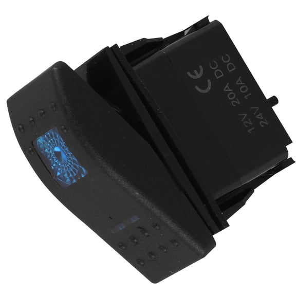 OUNONA Sturdy Black LED Bar Switch for Cars Trucks and Rvs 12V 20A Durable Design