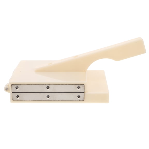 OUNONA Kitchen Dumpling Maker with Sturdy ABS and Stainless Steel Beige Press