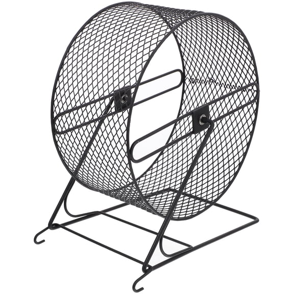 OUNONA Sturdy Iron Hamster Running Wheel with Safe Design for Hedgehogs Squirrels