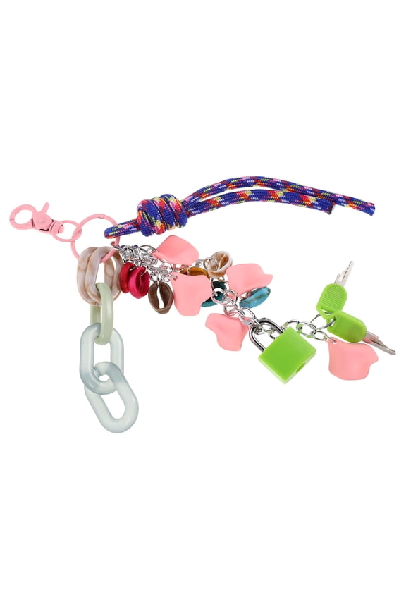 Stylish Macaron Color Acrylic Keychain Charm for Tote Bag and Handbag Decoration