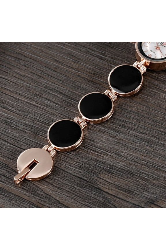 Stylish Quartz Watch for Women with Durable Metal Black Finish Lightweight and Scratch Resistant 3 5 inches