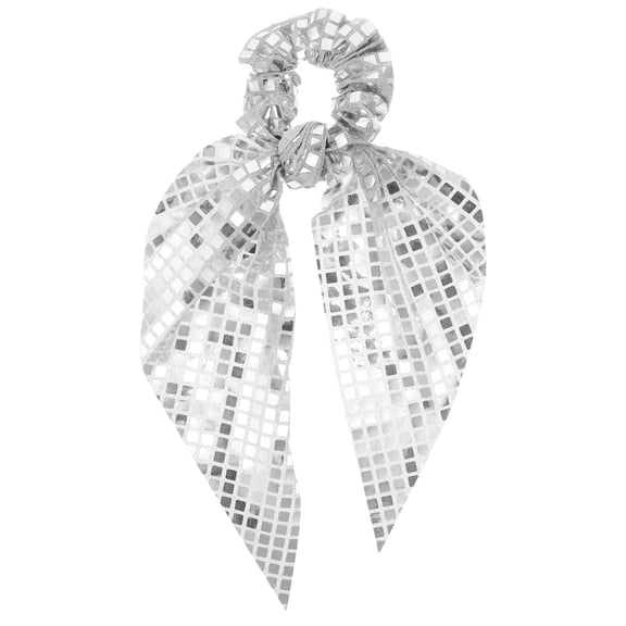 OUNONA Stylish Sequin Hair Scrunchies for Women, Elegant Bowknot Ribbon Hair Ties with Glitter, Perfect for Parties, Weddings, and Daily Wear