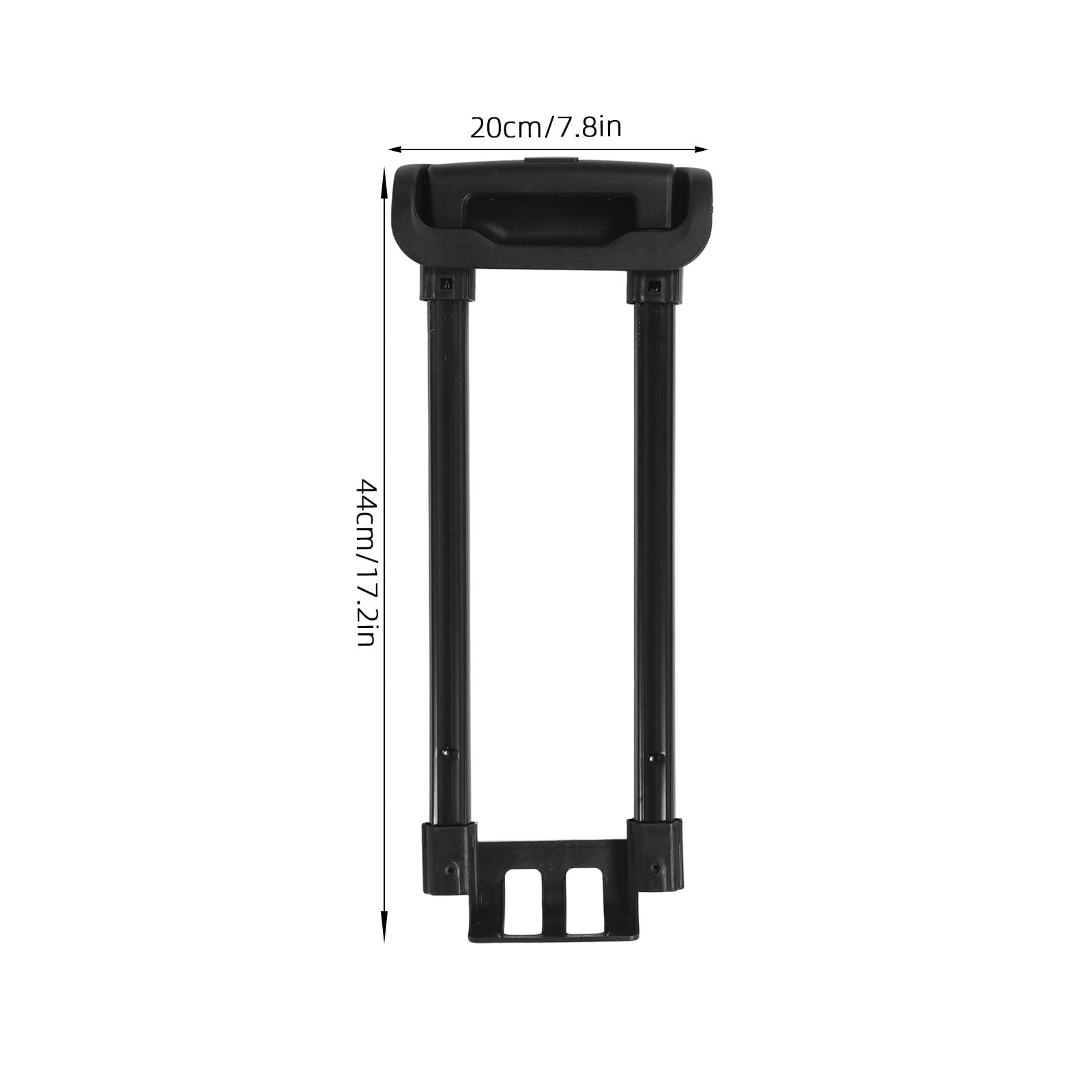 Durable Iron Telescopic Handle for Travel Luggage - Portable Replacement for Suitcase, Trolley & Luggage Carts, 17.71x7.87x1.57 inch Silver