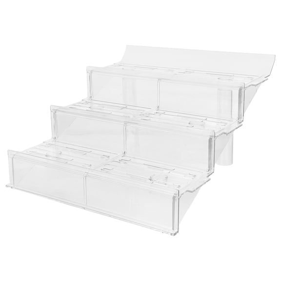 FOLOYORI Fruit Display Rack Transparent 1Set 13.2X12.2X7.2In
