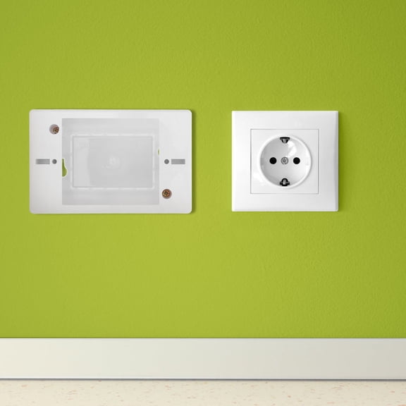 OUNONA Surface Mount Electrical Outlet Box White for Residential and Commercial Projects