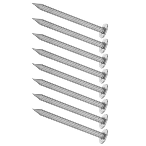 OUNONA Survey Stakes 2.76 Inch 8pcs Low Profile Stainless Steel Ground Nails