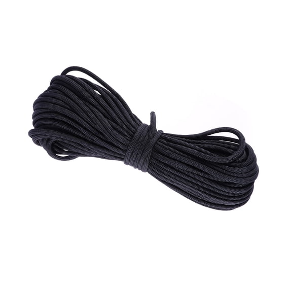 OUNONA Survival Seven Cores Umbrella Rope Crafting Kit Nylon Parachute Cord 7 Meters Black