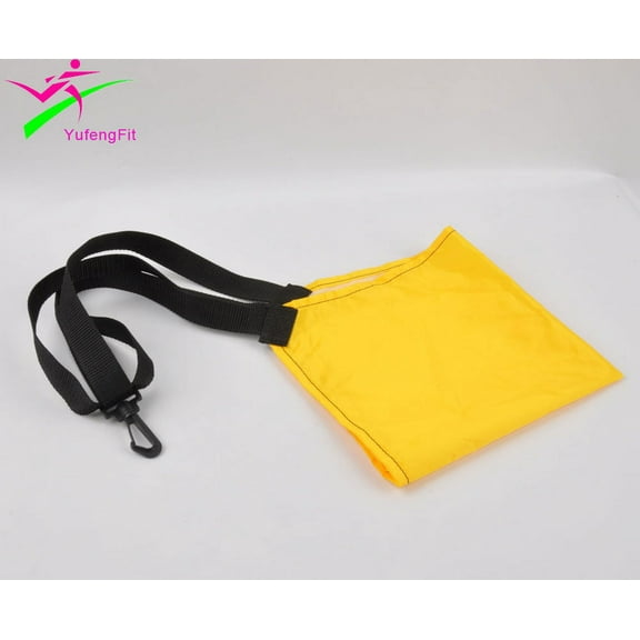 OUNONA  Swimming Parachute Resistance Trainer Yellow PU Fabric 1Pack 17.717.317.3in