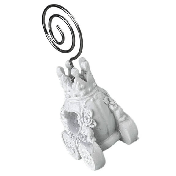 OUNONA Table Clip Card Seating Chart Wedding Sign Holders Photo White