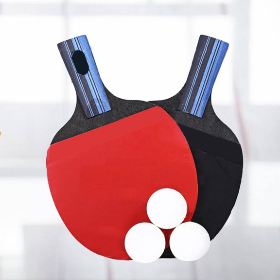 OUNONA Table Tennis Racket Set Professional and Amateur Use with Ergonomic Handle