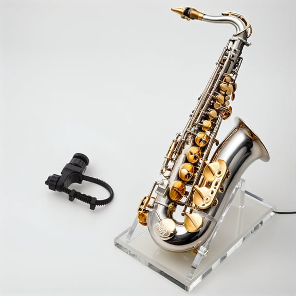 OUNONA Tabletop Music Phone Holder for Alto and Tenor Sax with Adjustable Black Stand and Stable Base