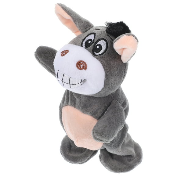 Little Donkey Plush Toy with Cloth and ABS Multi Funny Talking Recordable Mimicry Pet for Kids