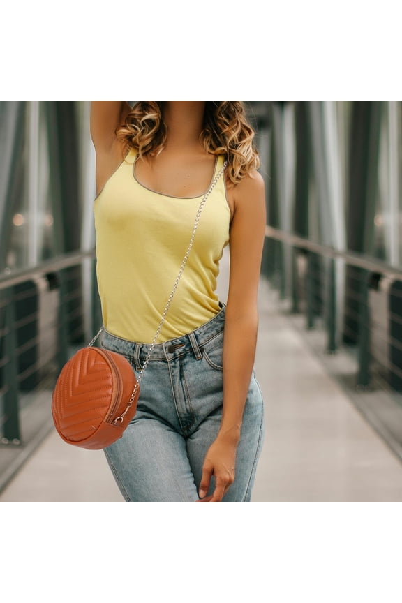 Tassel Crossbody Handbag Round Purse with Compact Structure for Casual Outings 1Set