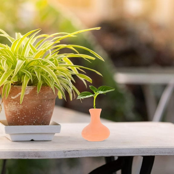 OUNONA Terracotta Pots Small Mini Clay Pottery Planter Tiny Cactus Pots Miniature Red Pottery Flower Pot Succulents Small Pot for Office Desk