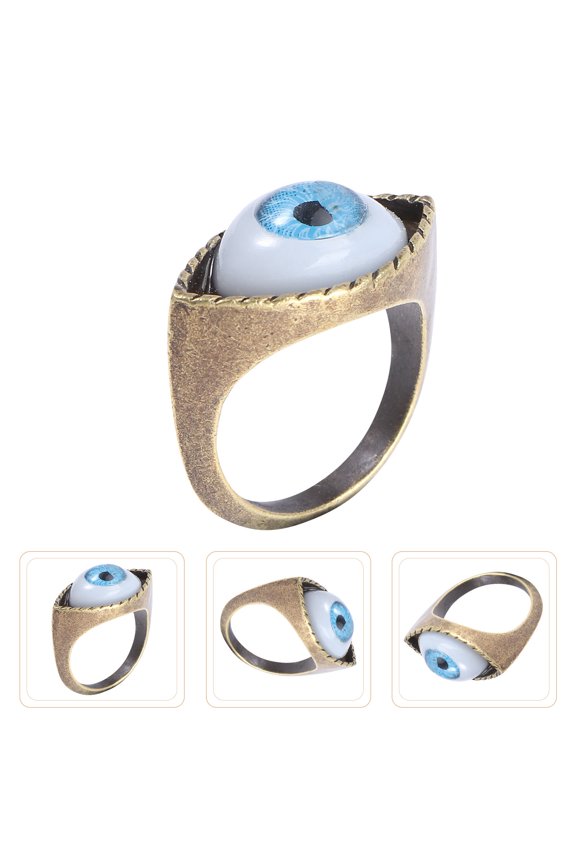 Eye-Catching Blue Vintage Ring for Party and Special Occasions