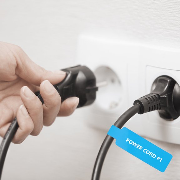 OUNONA Cable Marking Thermal Cable Label Sticker for Network Engineers Paper 1 Roll