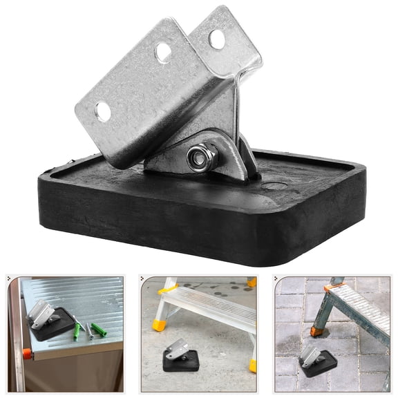 OUNONA  Thickened Rubber Foot Pads Furniture Floor Protectors Ladder Ladders Silver