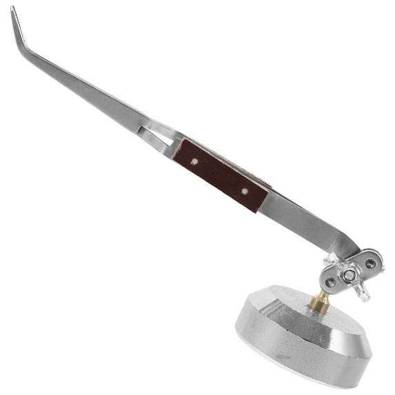 OUNONA Third Hand Tweezer for Jewelry Making with Strong Clip Desktop Soldering Tool 3.5 inches