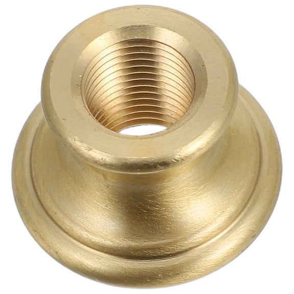 OUNONA Threaded Brass Lamp Parts Solid Brass Lamp Connector Turned Brass Coupling Rod Lamp Spindle, Brass Pipe Coupling for Lamp Repair Supplies M10