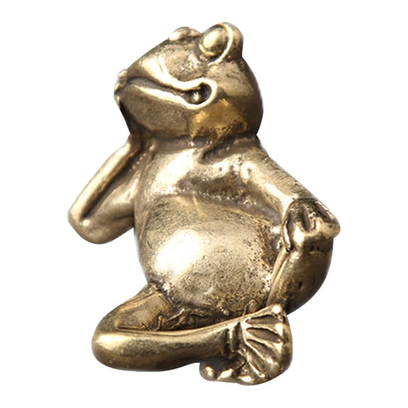 OUNONA Mini Frog Garden Ornaments Cute Decorative Figurines for Desktop, Patio, Indoor and Outdoor Use