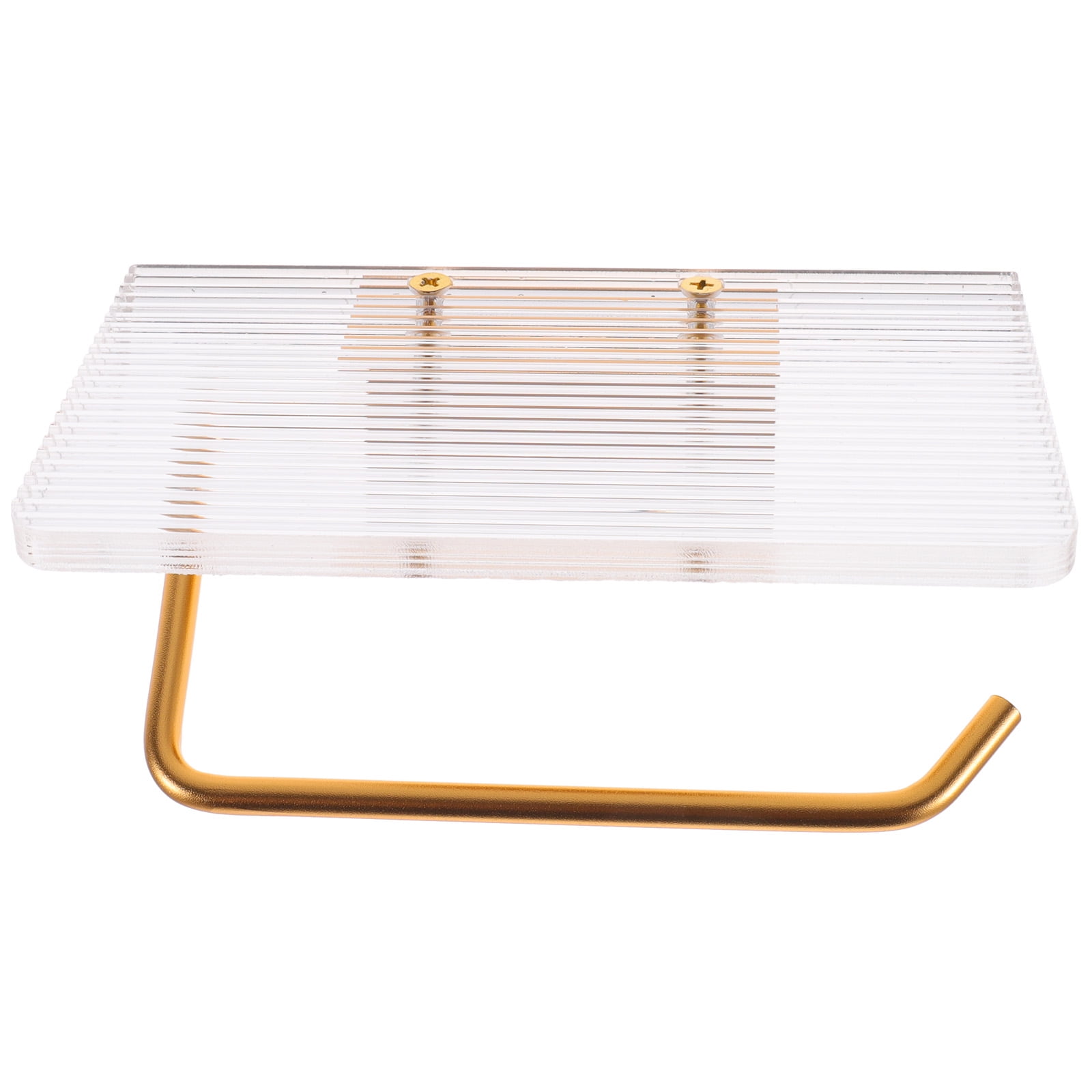 OUNONA Toilet Paper Roll Holder with Shelf Bathroom Paper Roll Holder