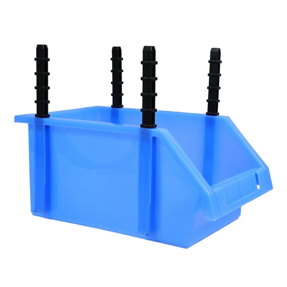 OUNONA  Tool Box Boxes Garage Organization Bins Storage Container Blue