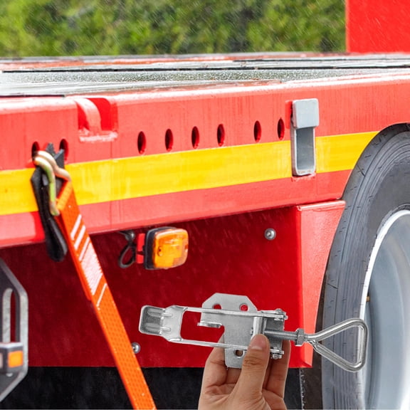 WEAVILUX Heavy Duty Trailer Door Latch Galvanized Material Trailer Practical Design 1Pcs