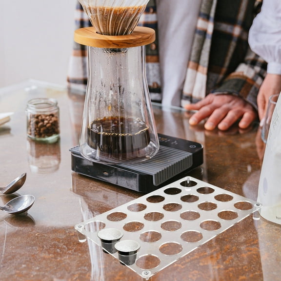 WEAVILUX Acrylic Coffee Capsule Holder Transparent 1Pack