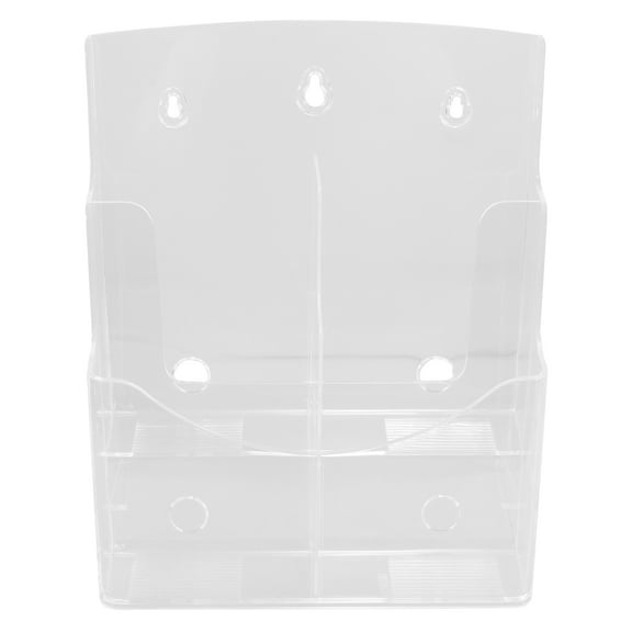 OUNONA Transparent Acrylic File Rack for Storage Use Multi-layer A4 Paper Organizer with Sloping Design 1