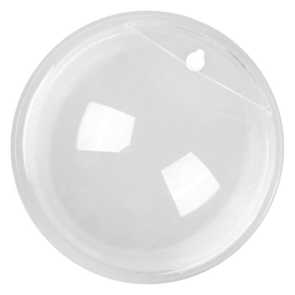 OUNONA Hemoton Wall Mounted Fish Bowl Clear Acrylic Round Tank Flower Pot Vase Decoration Wall Hanging Mount Fish Bowl