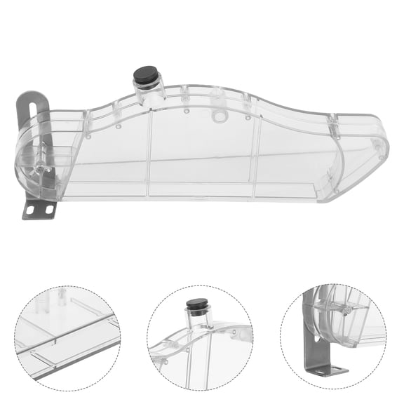 OUNONA Transparent Table Saw Guard, Clear Blade Cover, Plastic and Iron, for Woodworking Safety