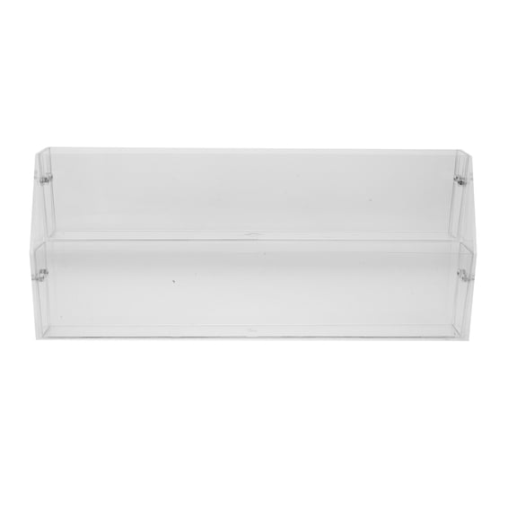OUNONA Clear Transparent Tabletop Display Stand Shelf for Snacks Presentation and Retail Market Use