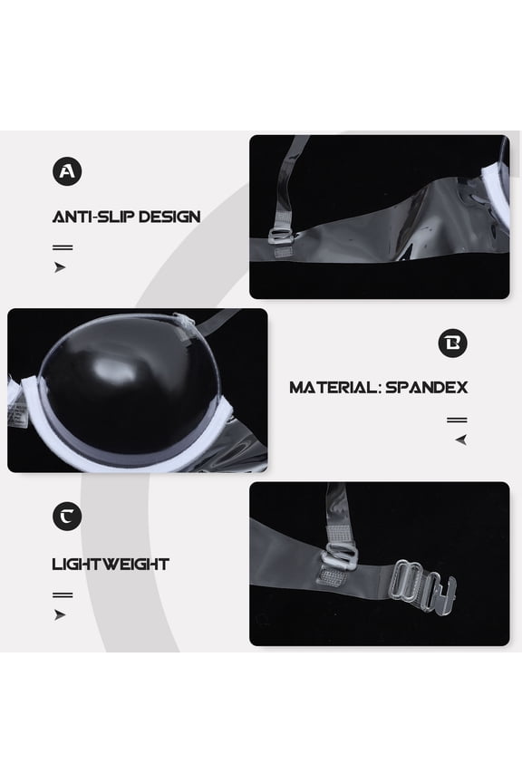 Lightweight Transparent Disposable Bra, Fit with Skin-Friendly Material for Everyday Wear