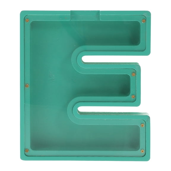 OUNONA Transparent Alphabet Letter Bank Money Box Jar for Adults and Kids Savings, Collector, Bank