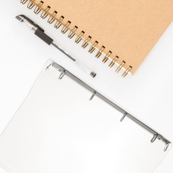OUNONA Transparent Planner Binder Shell Made with Top Class Plastic for Notebooks