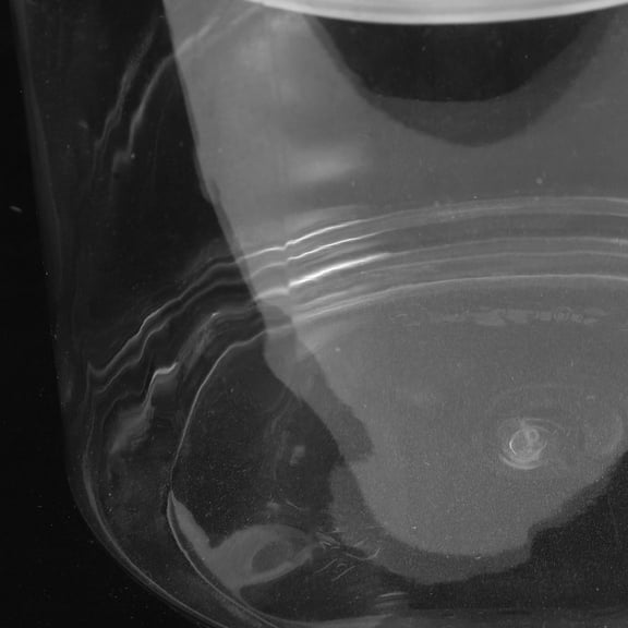OUNONA Transparent Small Plastic Fish Aquarium Tank with Anti Falling Feature for Desktop Use