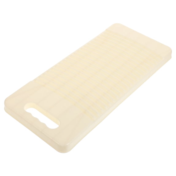 OUNONA Portable Non-Slip White Washboard, Effective for Handwashing Clothes