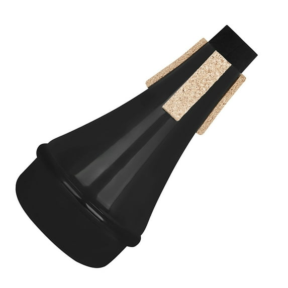 OUNONA Trumpet Practice Mute in Black Plastic Reduces Noise for Home Use Lightweight and Compact