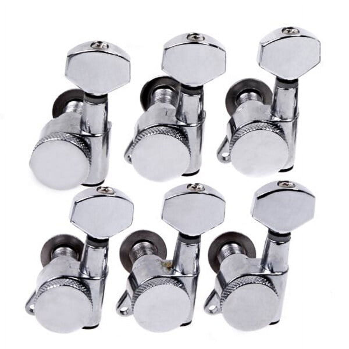 OUNONA Tuner Tuning Spindle Head Steel String Guitar Machine Heads Silver