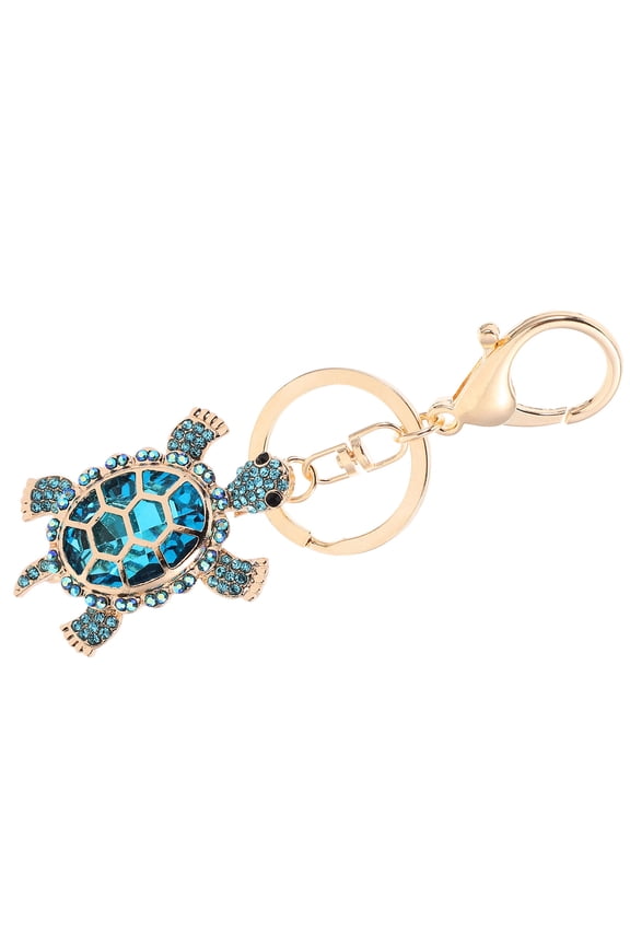 Turtle Keychain with Rhinestone Key Ring 1 Set Backpack Key Pendant Turtle Hanging Ornament for Bag Purse