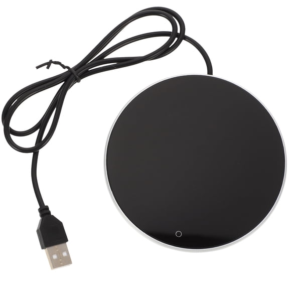 OUNONA Usb Cup Warmer Base Reusable Mug Warmer Silver 1Pack