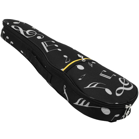 OUNONA Black Ukulele Case with Shock Absorption and Lightweight Design for Easy Transport