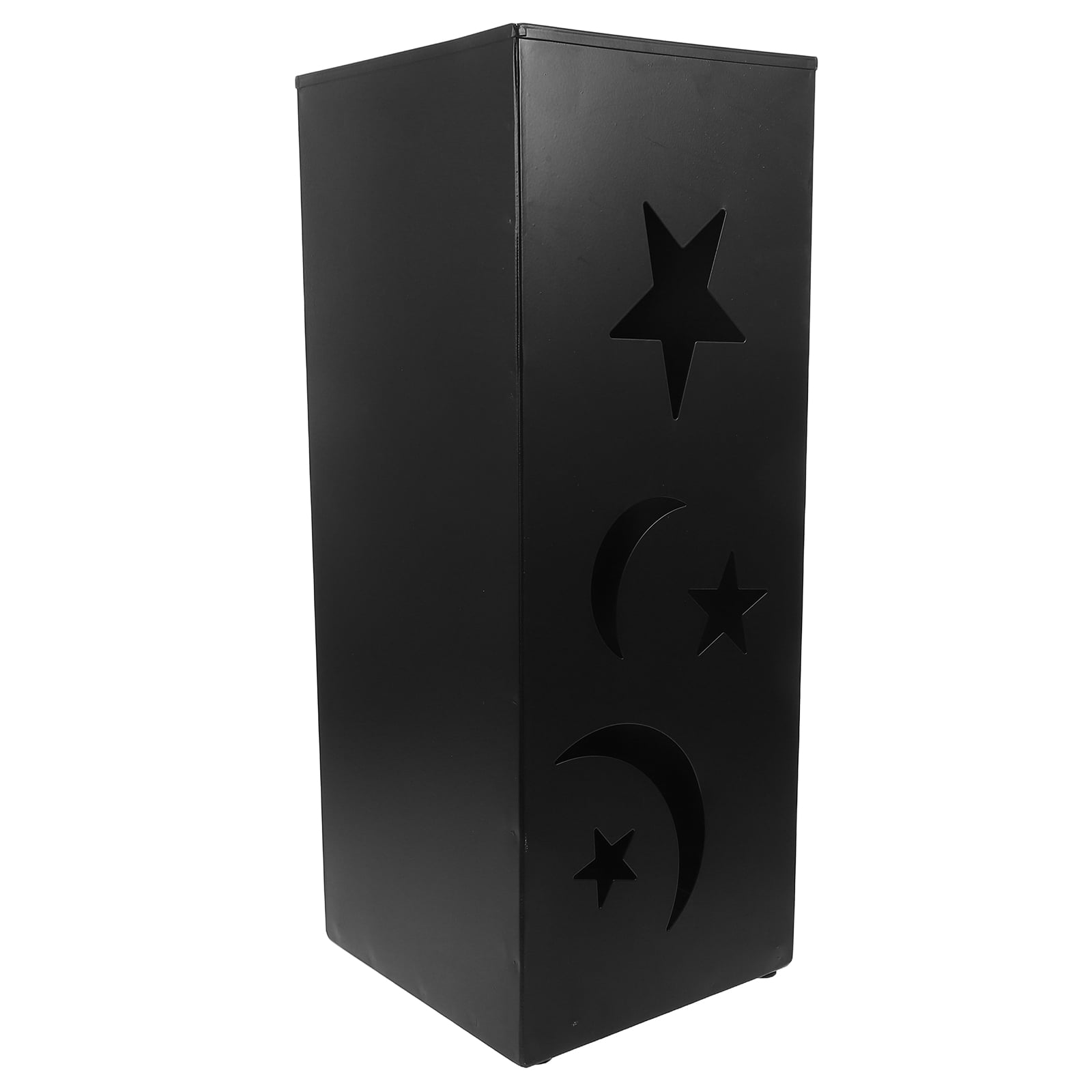 OUNONA Metal Umbrella Holder Indoor with Star and Moon Design Water Collection for Entryway