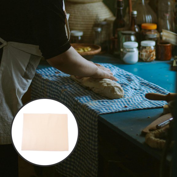 OUNONA Brown Unbleached Cotton Cloth for Bread Proofing and Baking, and Breathable Material