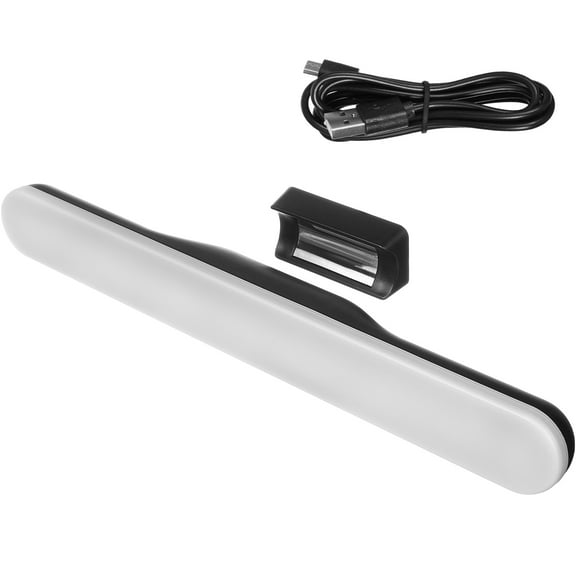 OUNONA LED Cupboard Light Reading Lamp Black Adjustable Brightness Kitchen 1Set