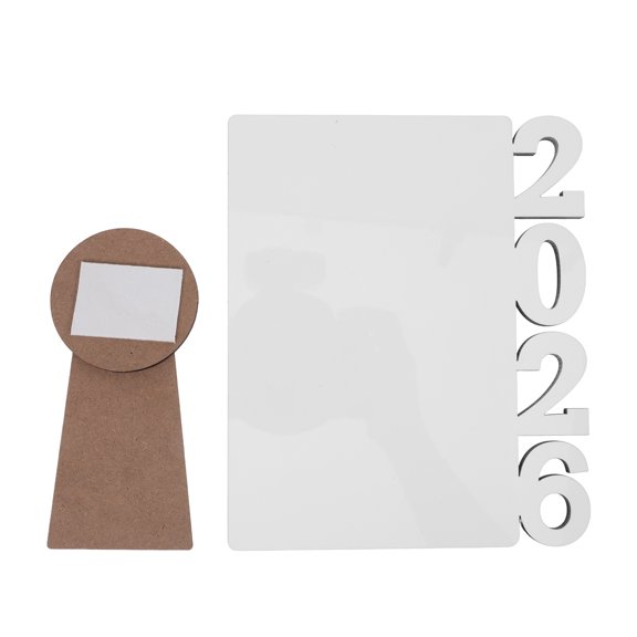OUNONA Unique White Sublimation Photo Frame for DIY Graduation Season Table Centerpieces