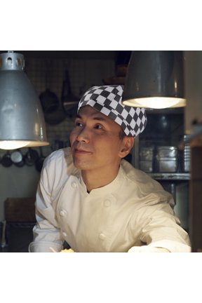 Durable Multi Color Fabric Chef Hat for Waiters and Restaurant Staff
