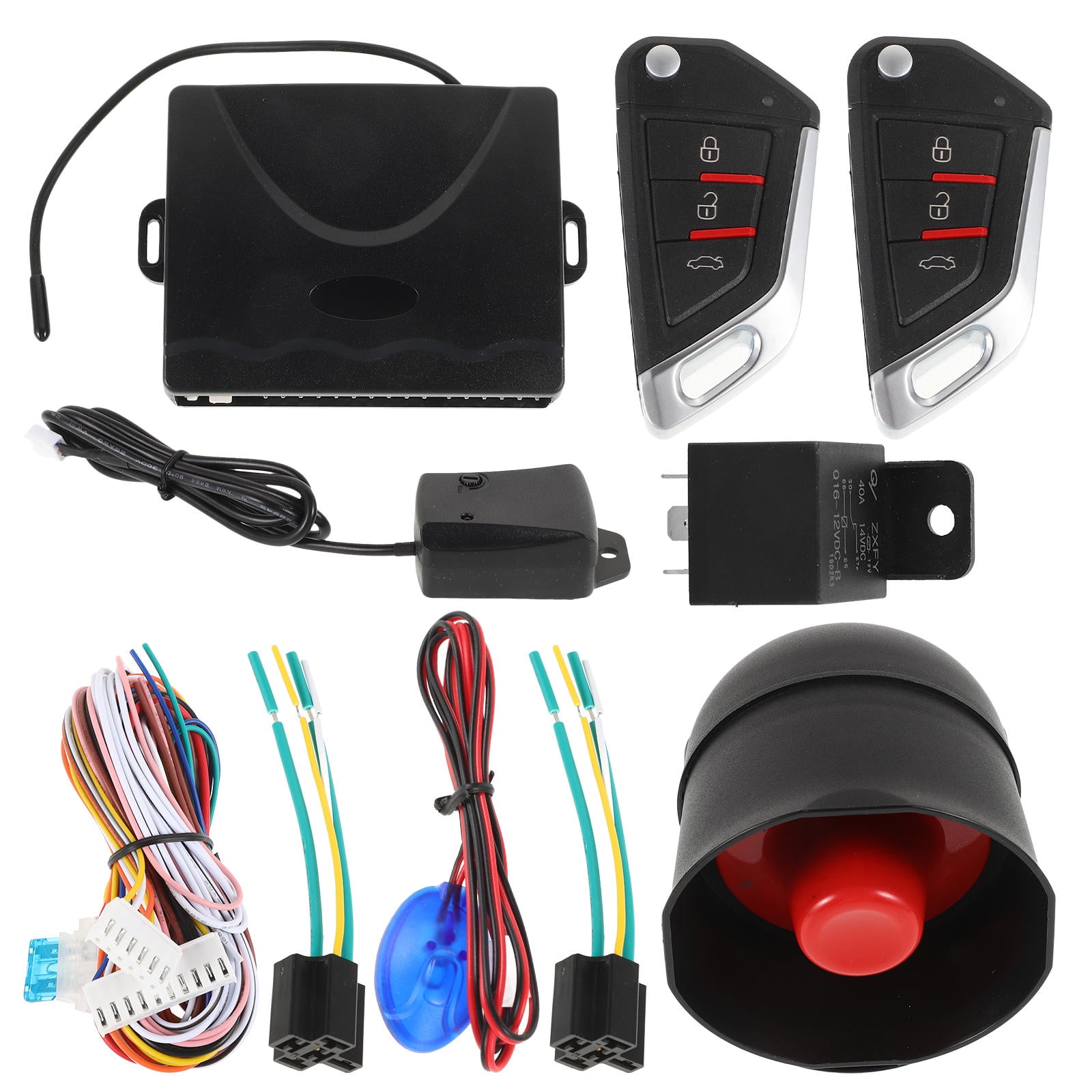 OUNONA Universal Car Alarm Security System with Remote Starter and ...